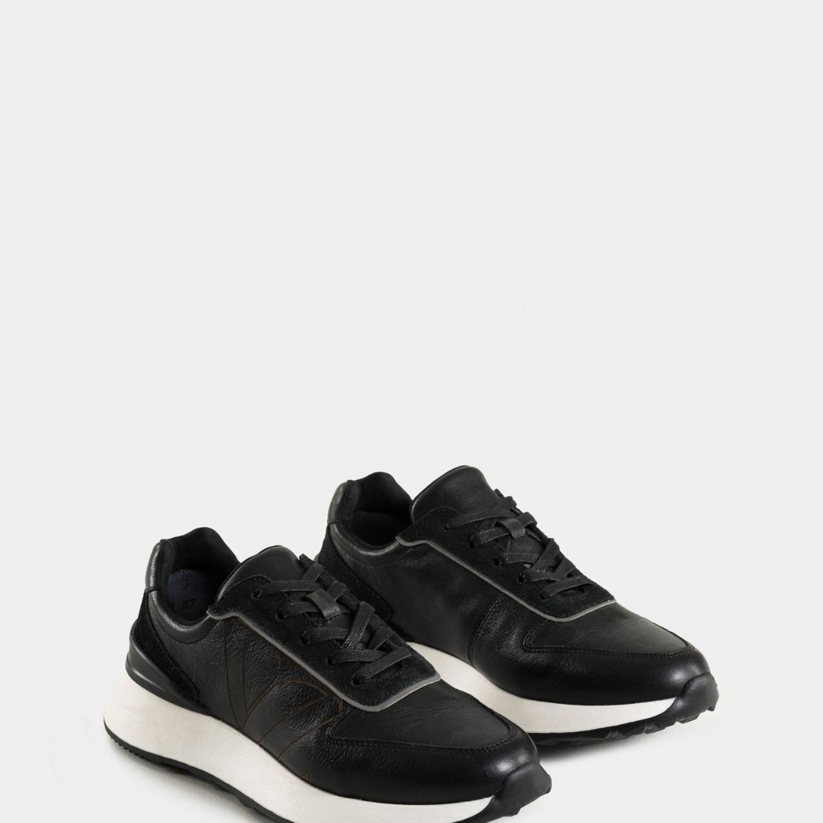 VELEZ - Vélez Zapatilla Australis Cuero Y Carnaza Mujer Negro