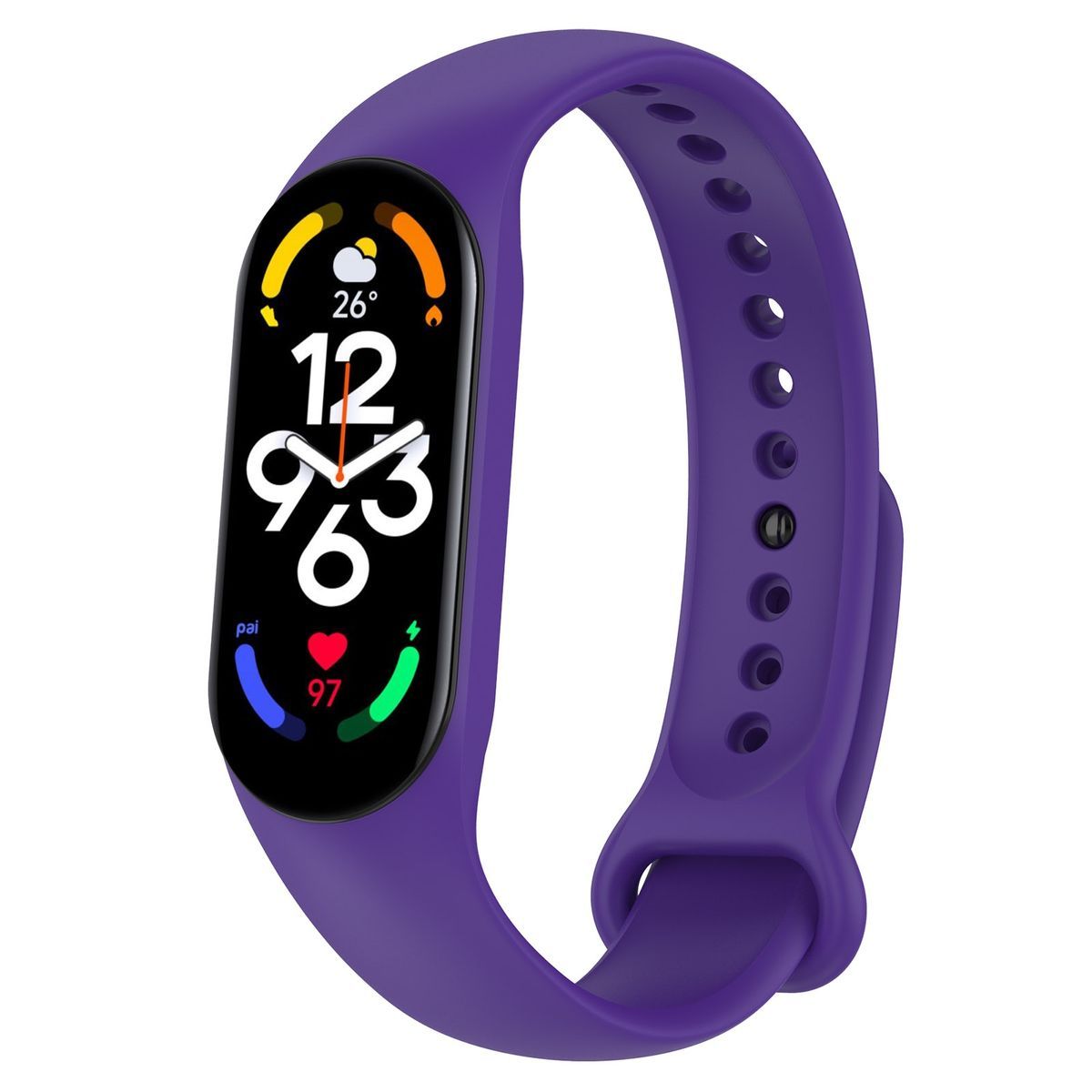 GENERICO - Correa de Silicona Para Xiaomi Mi Band 6 Morado