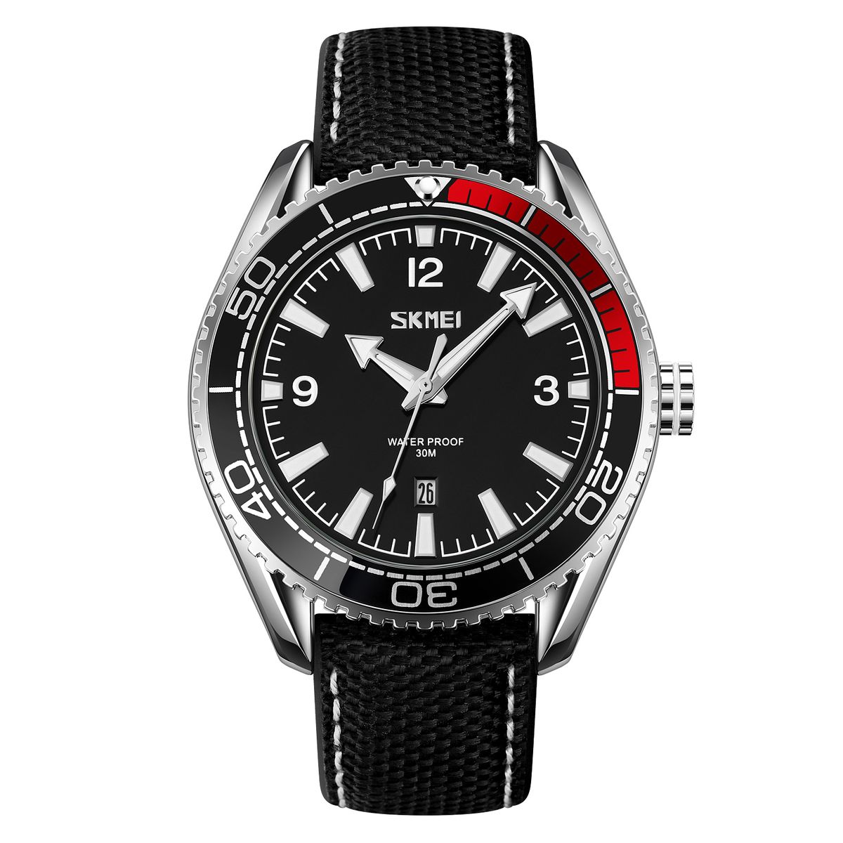 SKMEI - Reloj Skmei 9291 NEGRO CORREA CUERO ANALOGO