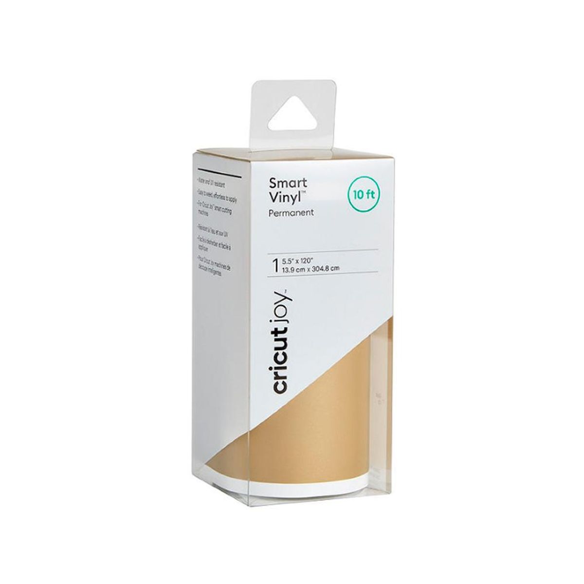 CRICUT - Vinilo Permanente Cricut Smart Dorado 13.9 Cm X 3 M - Rollo De Alta Calidad Para Manualida