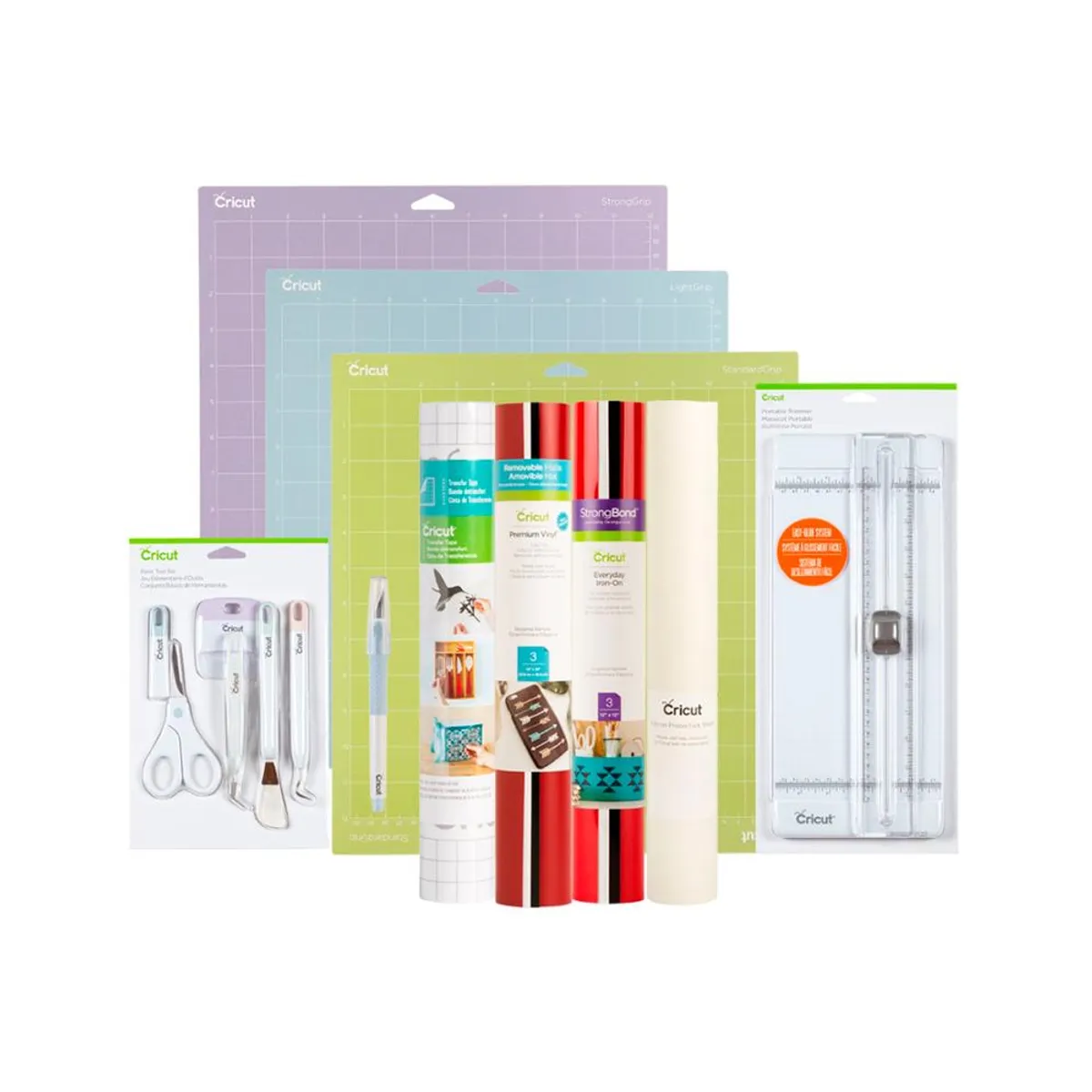 CRICUT - Cricut Materiales Esenciales Para Proyectos Creativos - 10 Herramientas Y Accesorios Inclu