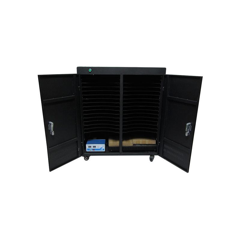 ECOTREND - Gabinete De Carga Ecotrend Qp-R30Tc Negro, Ideal Para Organización Y Protección De Disposi