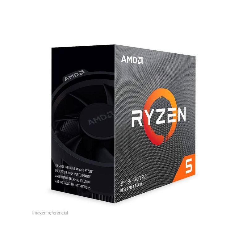 AMD - Procesador Amd Ryzen 5 3600 De 6 Núcleos, 3.6 Ghz, 32Mb L3, Am4, Eficiente Y Potente Para