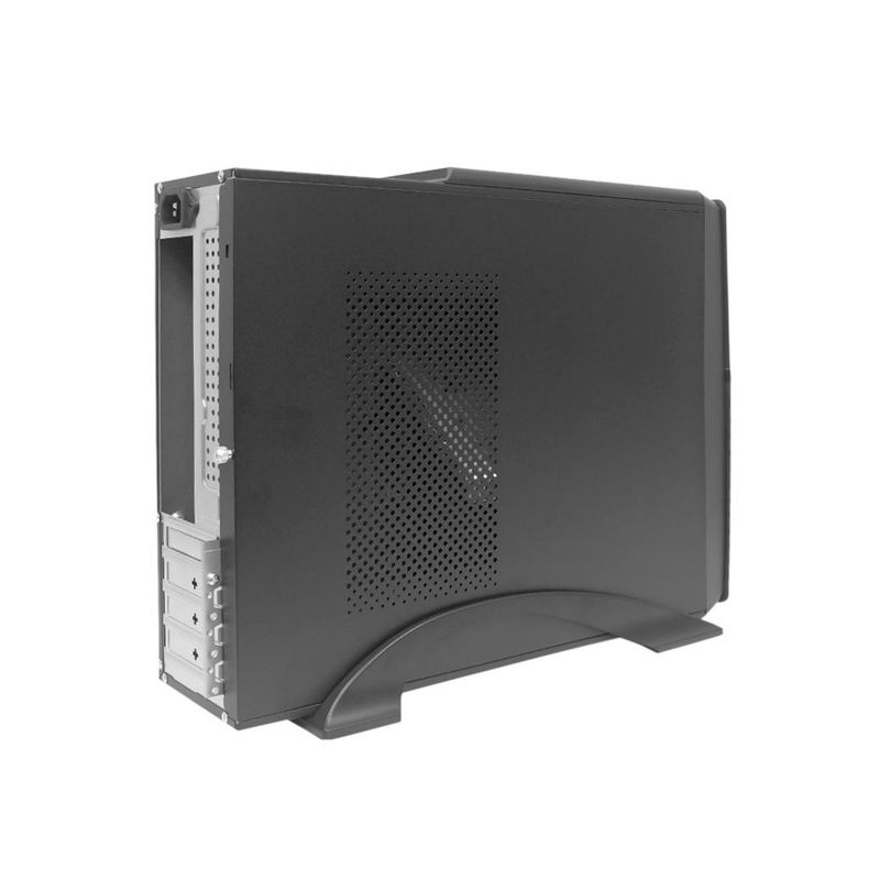 TEROS - Carcasa Teros Te-1039S Slim Negra, 250 W, Con Usb 3.0, Usb 2.0 Y Audio Hd Para Pcs