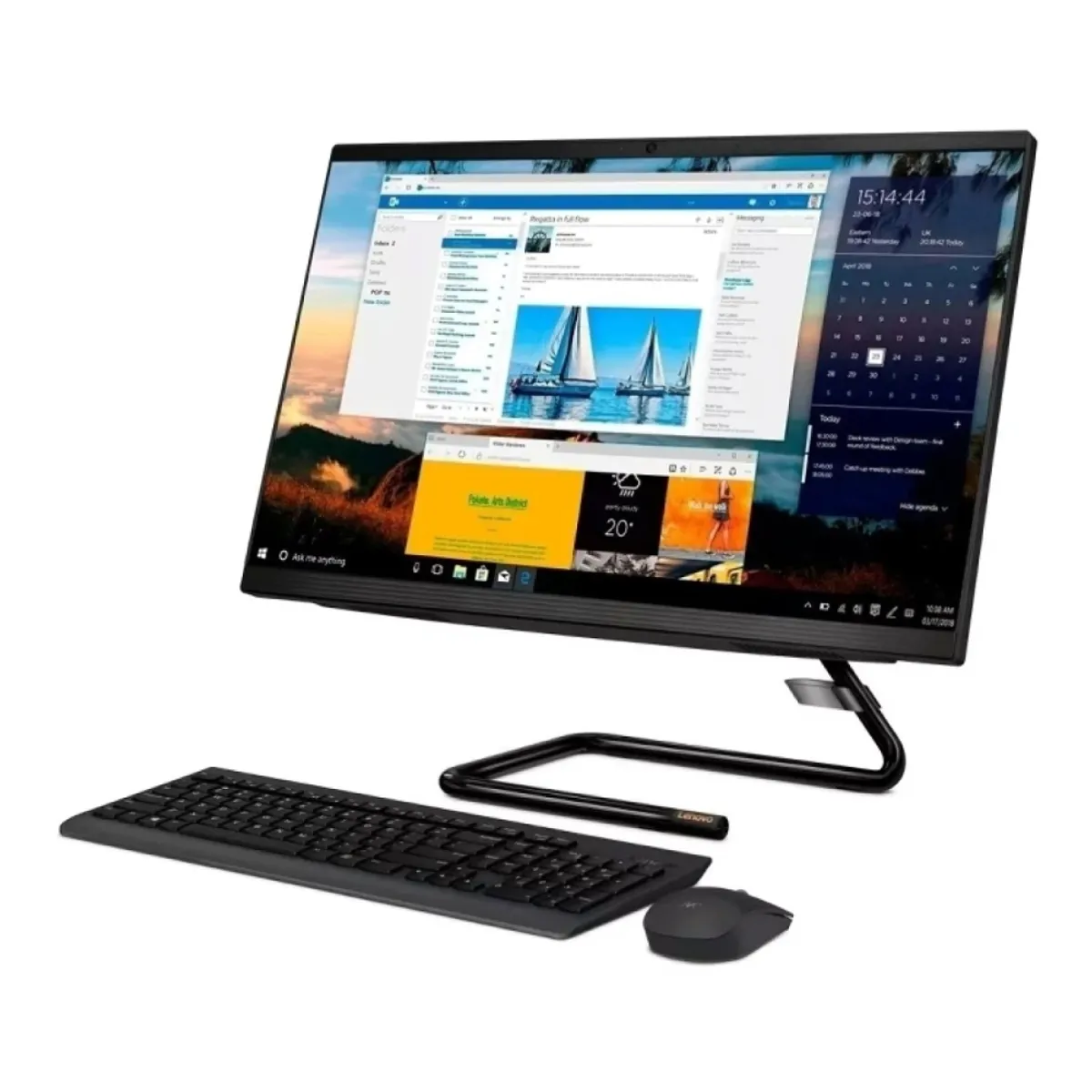 LENOVO - Pc Lenovo All-In-One 27" I7 10700T, 16Gb Ram, 256Gb Ssd + 1Tb Hdd, Windows 10 Pro