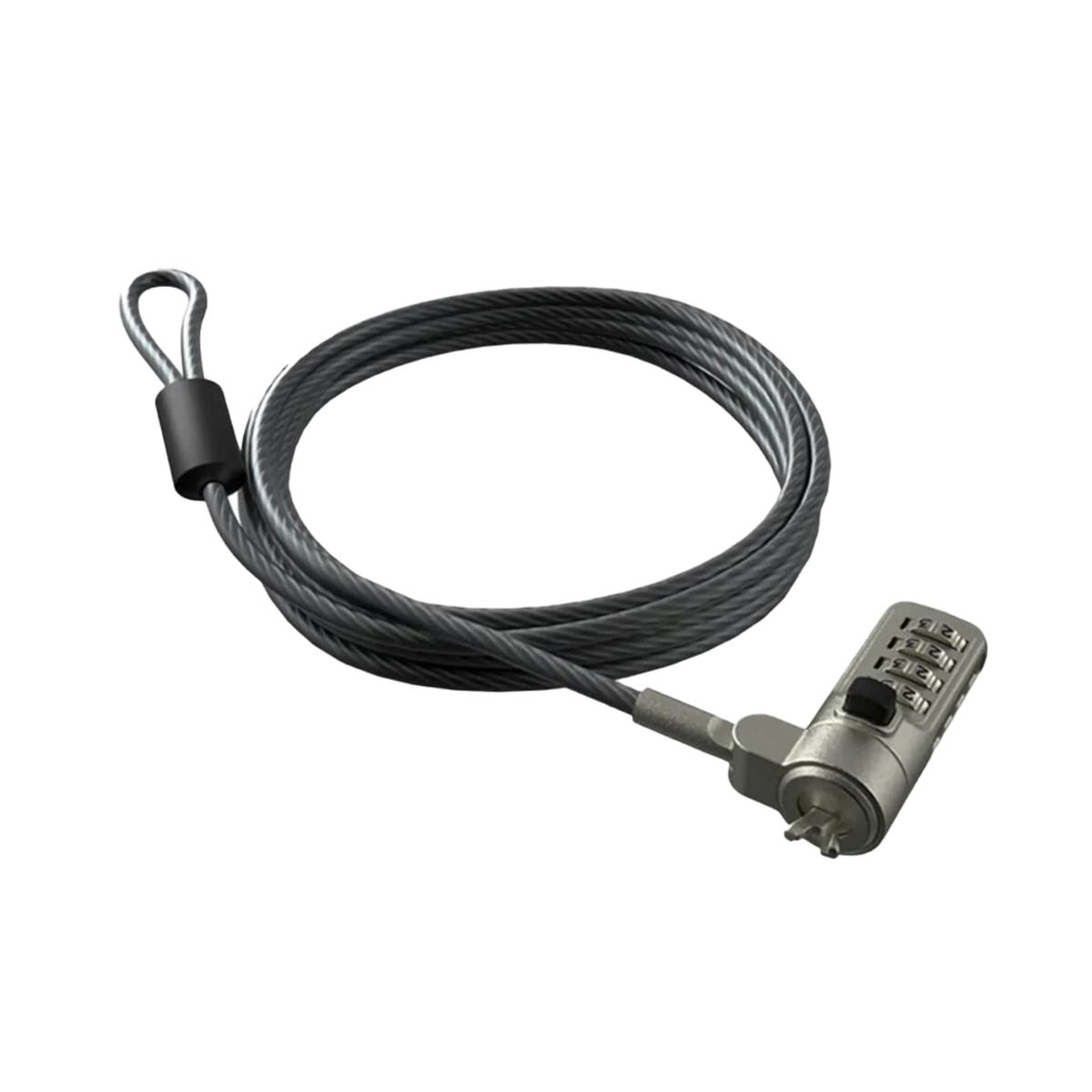 KLIP XTREME - Klip Xtreme Cable De Seguridad Para Notebook, Bloqueo Con Ranura En Cuña, Resistente Y Fle