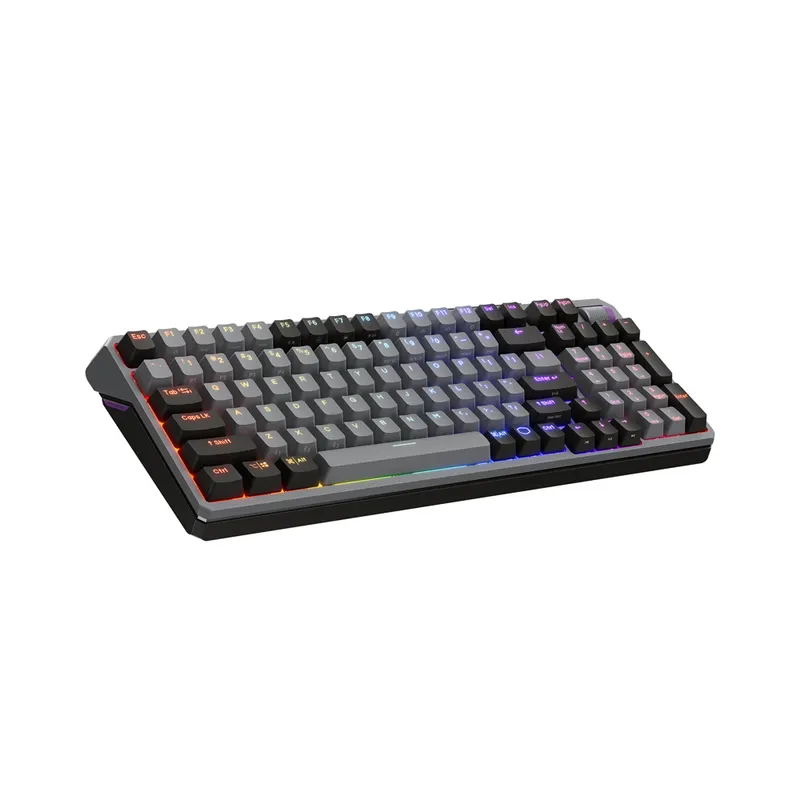 COOLER MASTER - Teclado Cooler Master Mk770 Mecánico Para Gamers, Negro Y Gris, Retroiluminado, Diseño Erg