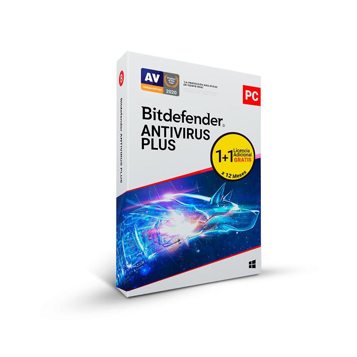 BITDEFENDER - Antivirus Bitdefender Bd Ant Plus 1 Dispositivo + 1 Pc, 12 Meses De Protección Premium