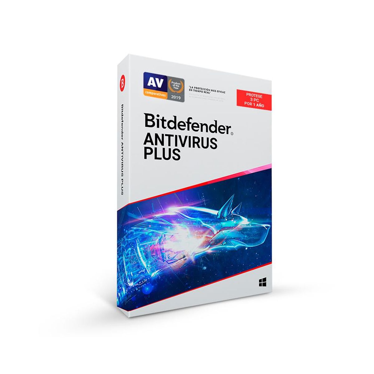 BITDEFENDER - Bitdefender Antivirus Plus 12 Meses Para 3 Pc + 3 Meses Gratis - Protección Avanzada Y Seg