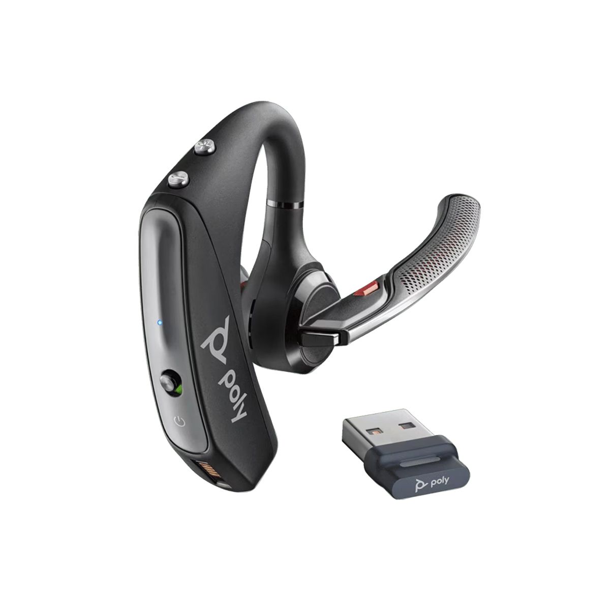 POLY - Auricular Poly Voyager 5200 Mono Inalámbrico Con Cancelación De Ruido, Bluetooth, Compatib