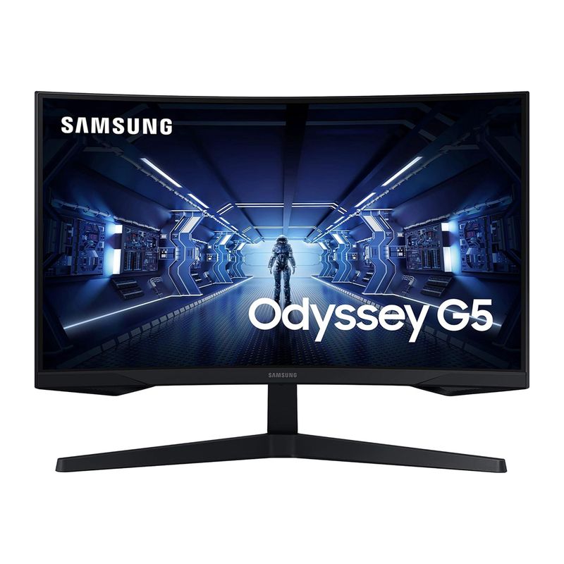 SAMSUNG - Monitor Curvo Samsung Odyssey G5 De 27 Wqhd 165Hz 1Ms Freesync Hdmi Y Displayport - N
