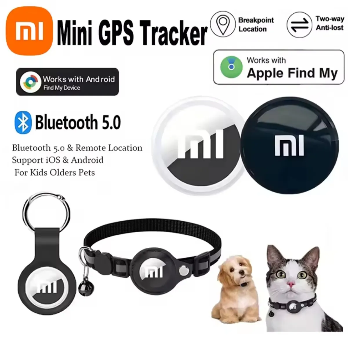 XIAOMI - LOCALIZADOR GPS SMART + COVER ANTI PERDIDA CEL MASCOTAS NIÑOS