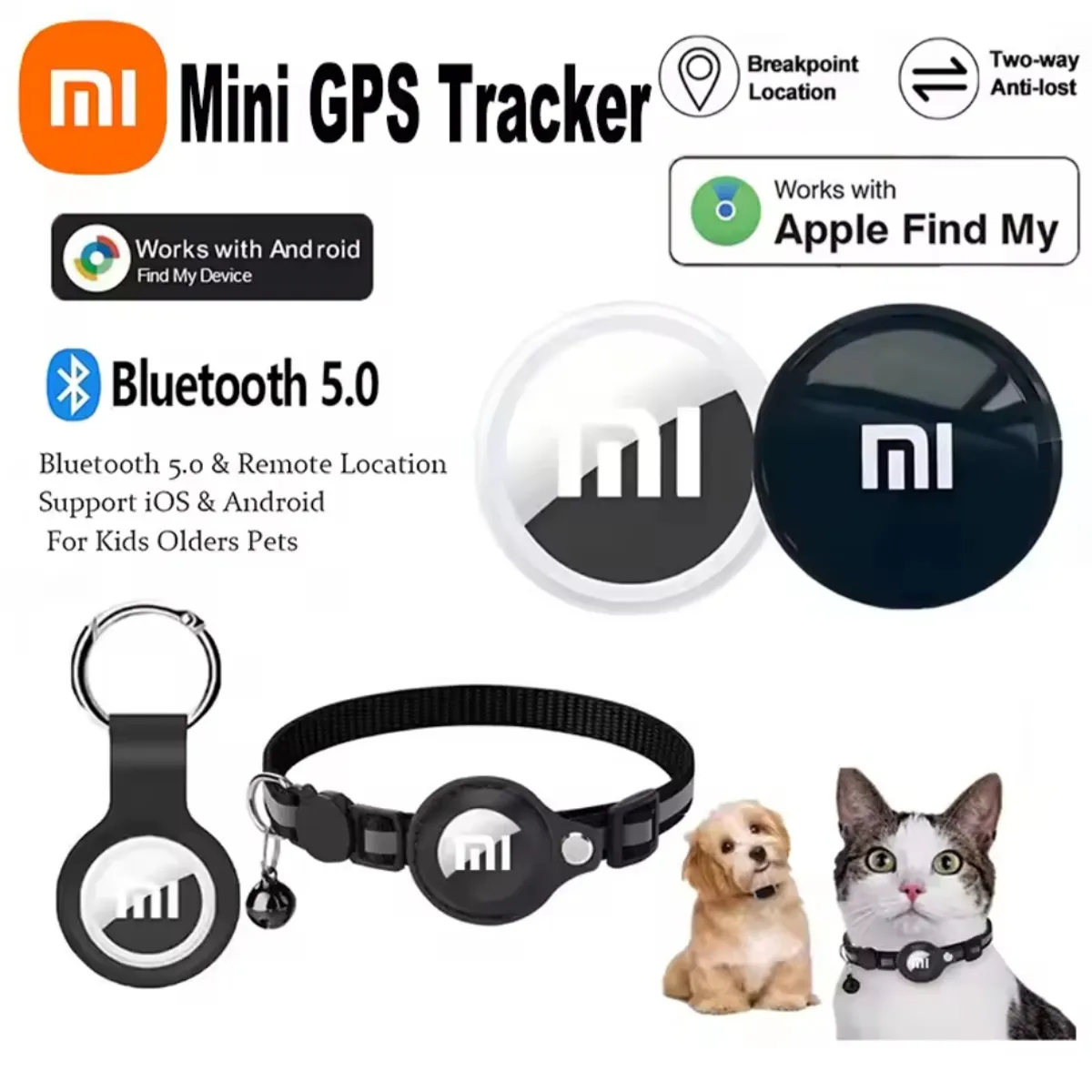 XIAOMI - LOCALIZADOR GPS SMART + COVER ANTI PERDIDA CEL MASCOTAS NIÑOS