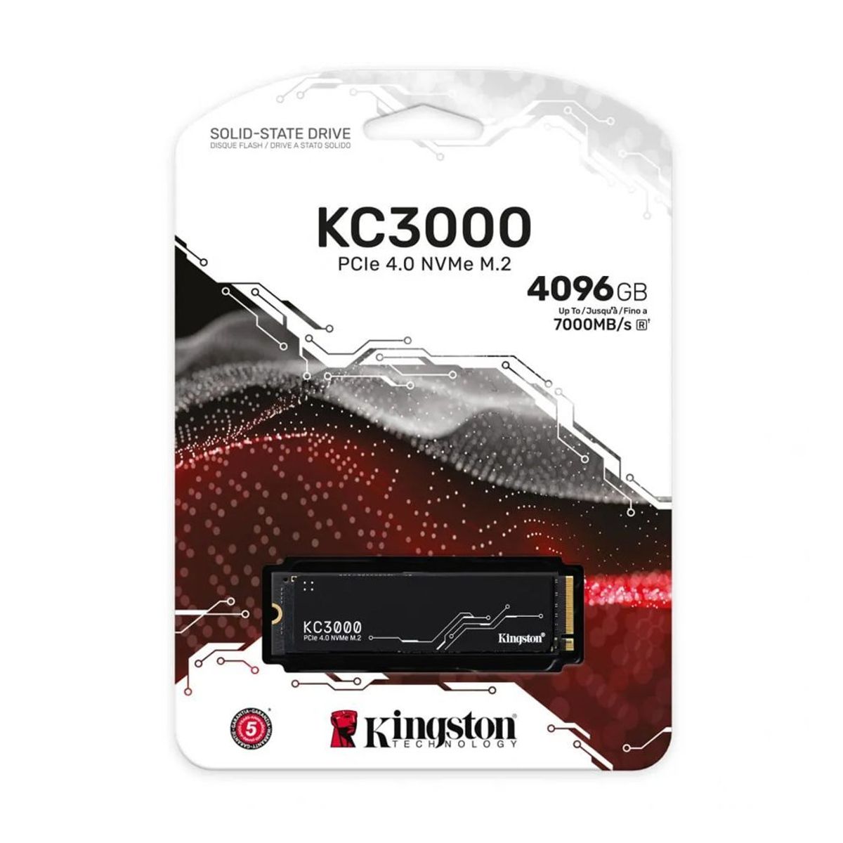 KINGSTON - Kingston Kc3000 Ssd M.2 2280 4Tb Nvme 4.0 - 7000Mb/S Para Escritorio Y Portátil, Alta Velo