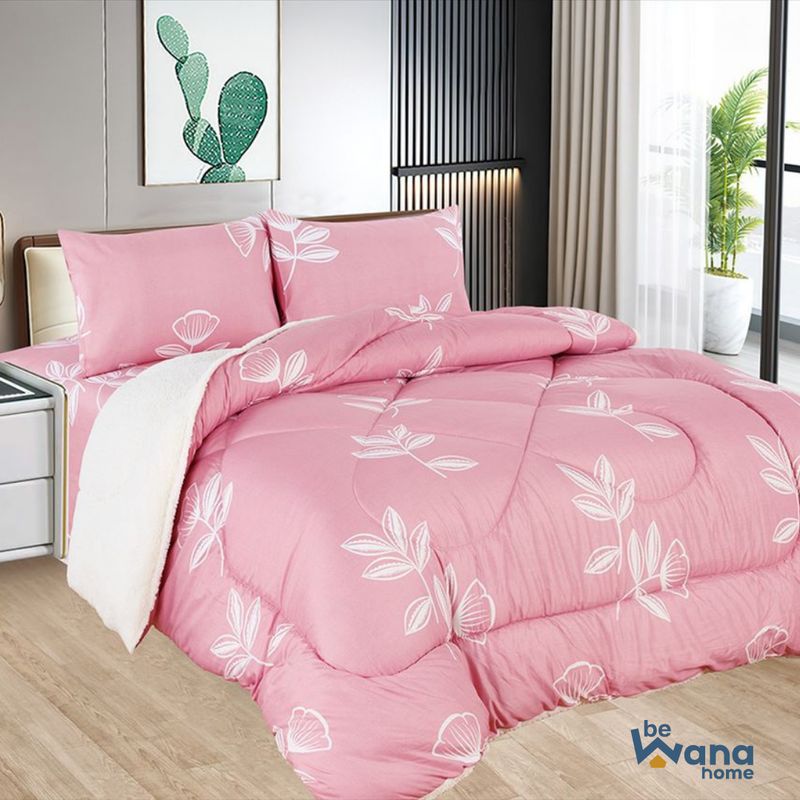 CASATEX - Edredón Tela Hipoalergénico con Carnero QUEEN + Set de Sábanas