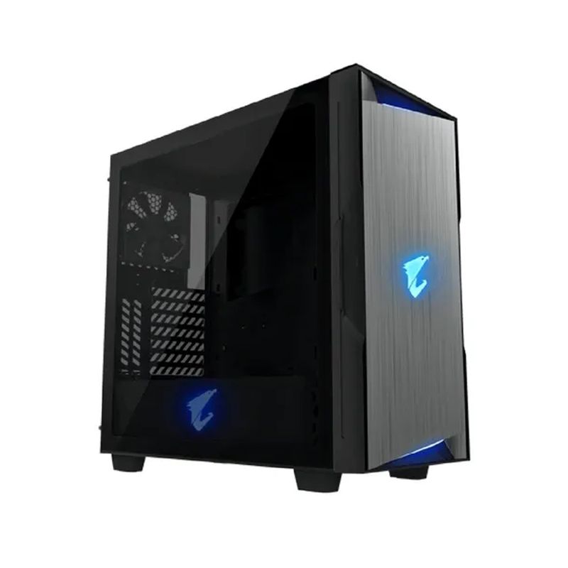 GIGABYTE - Estuche Gigabyte Aorus C300 Glass Atx Mid-Tower Elegante Diseño En Negro Ideal Para Tu P