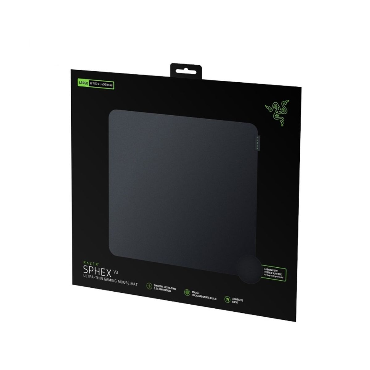 RAZER - Razer Sphex V3 Large - Alfombrilla De Ratón Negra, Ultra Delgada Y Resistente Para Gamers