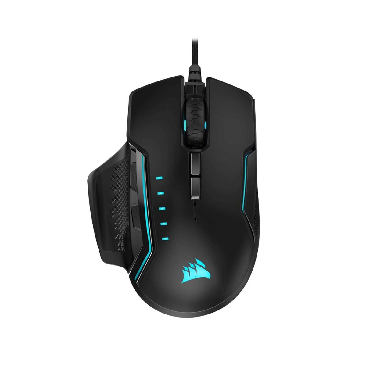 CORSAIR - Mouse Gaming Corsair Glaive Rgb Pro 18K Diseño De Aluminio Alto Rendimiento Y Precisión
