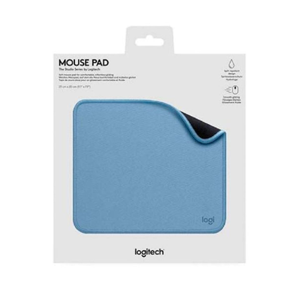 Mousepad Logitech Azul Gris De 200X230Mm, Resistente Al Agua, Ideal Para Oficina Y Gaming, marca LOGITECH - Foto Principal