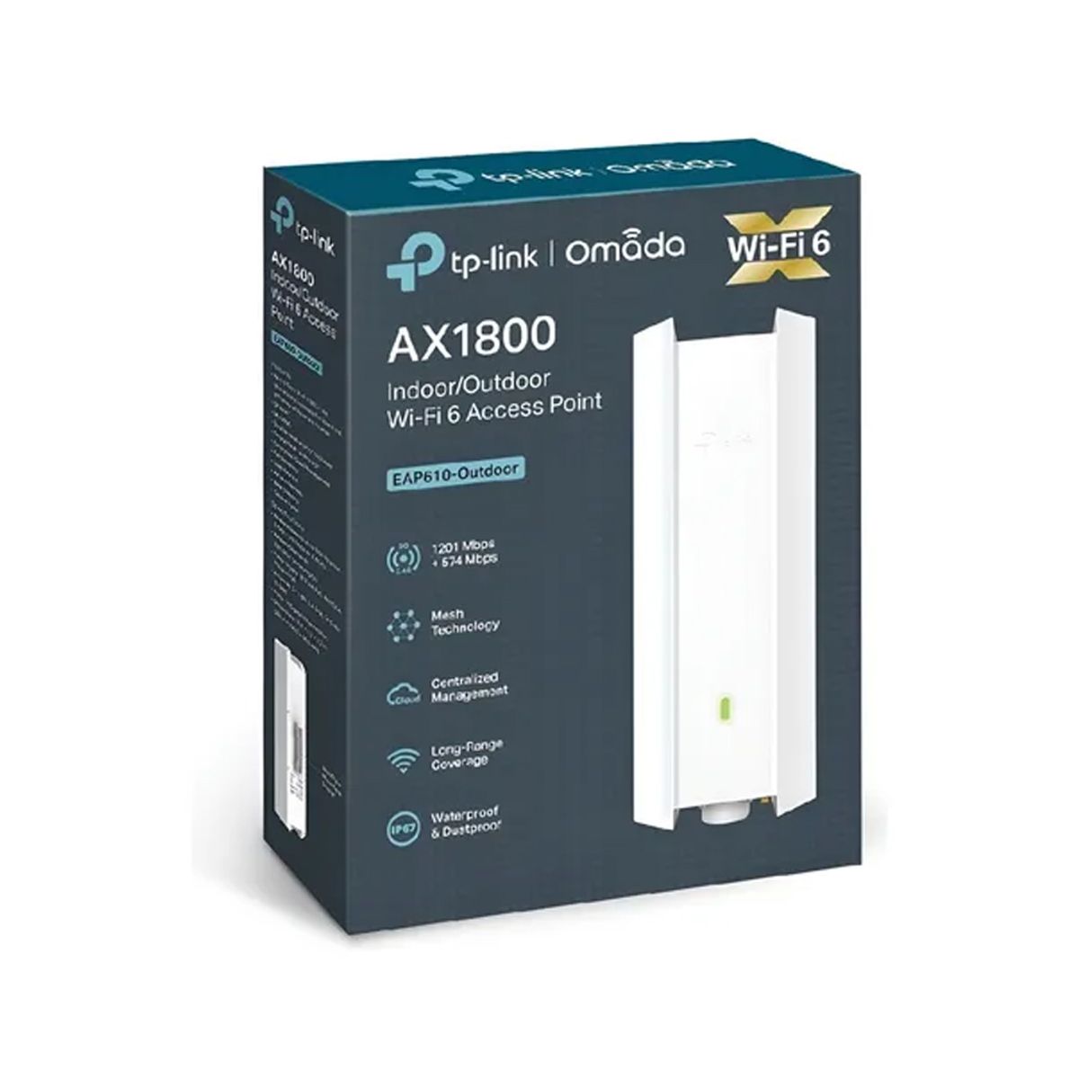TP LINK - Access Point Tp-Link Eap610 Hd V2 Ax1800 - Conexión Wifi 6, 2 Bandas, Alto Rendimiento