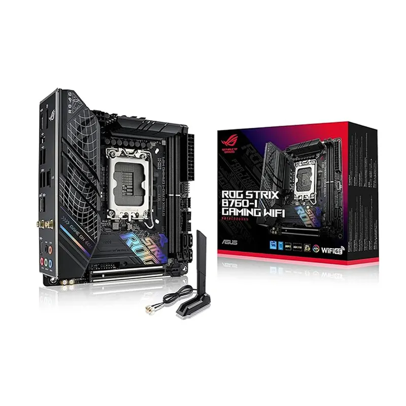 ASUS - Placa Base Asus Rog Strix B760-I Gaming Wifi D5 Mini-Itx Rendimiento Compacto Y Conectivi