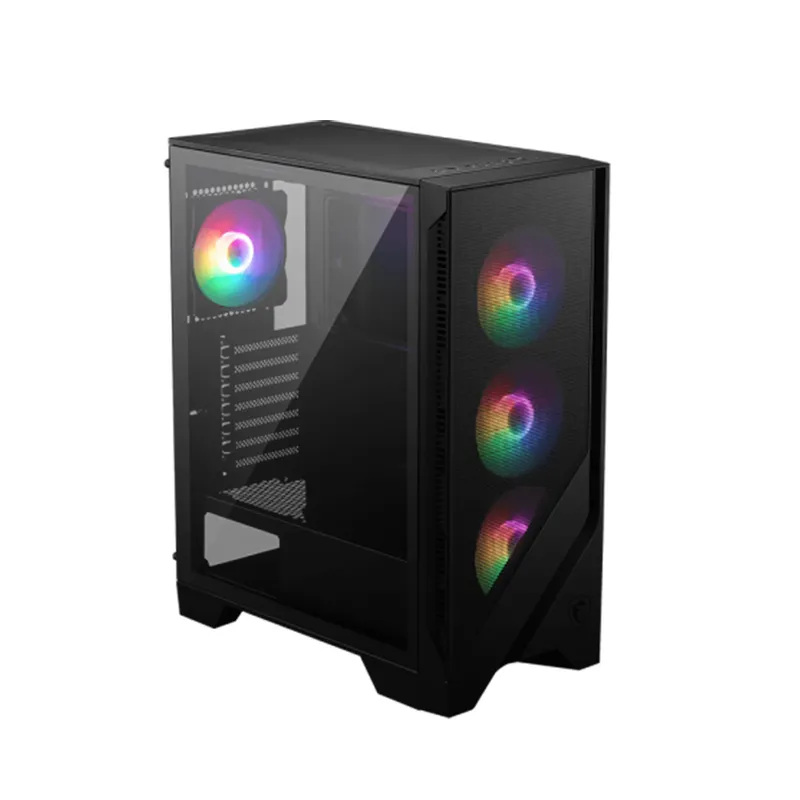 MSI - Caja Mid Tower Msi Mag Forge 120A Con Airflow Y Rgb - Diseño Moderno Y Eficiente Para Gami