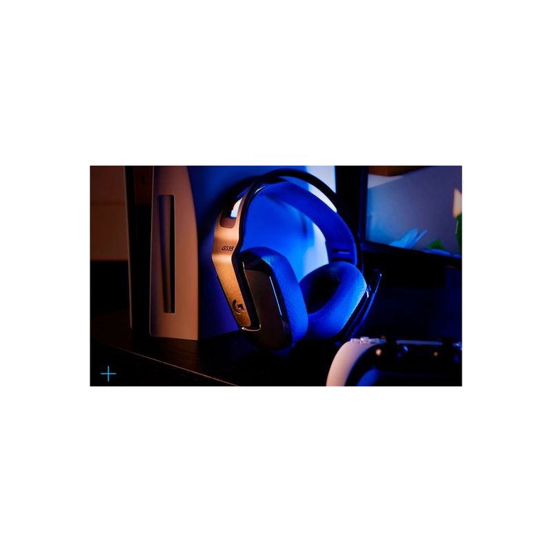 LOGITECH - Audífonos Inalámbricos Logitech G535 Lightspeed Para Ps5, Ps4 Y Pc - Negro/Azul Con Micróf