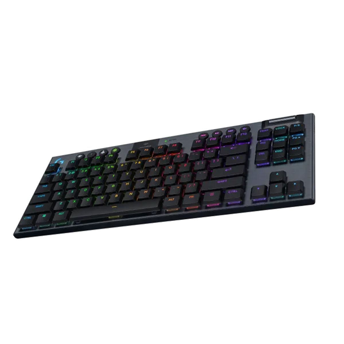 LOGITECH - Teclado Logitech G915 Tkl: Juegos Inalámbrico Lightspeed, Rgb Personalizable, Negro Compac