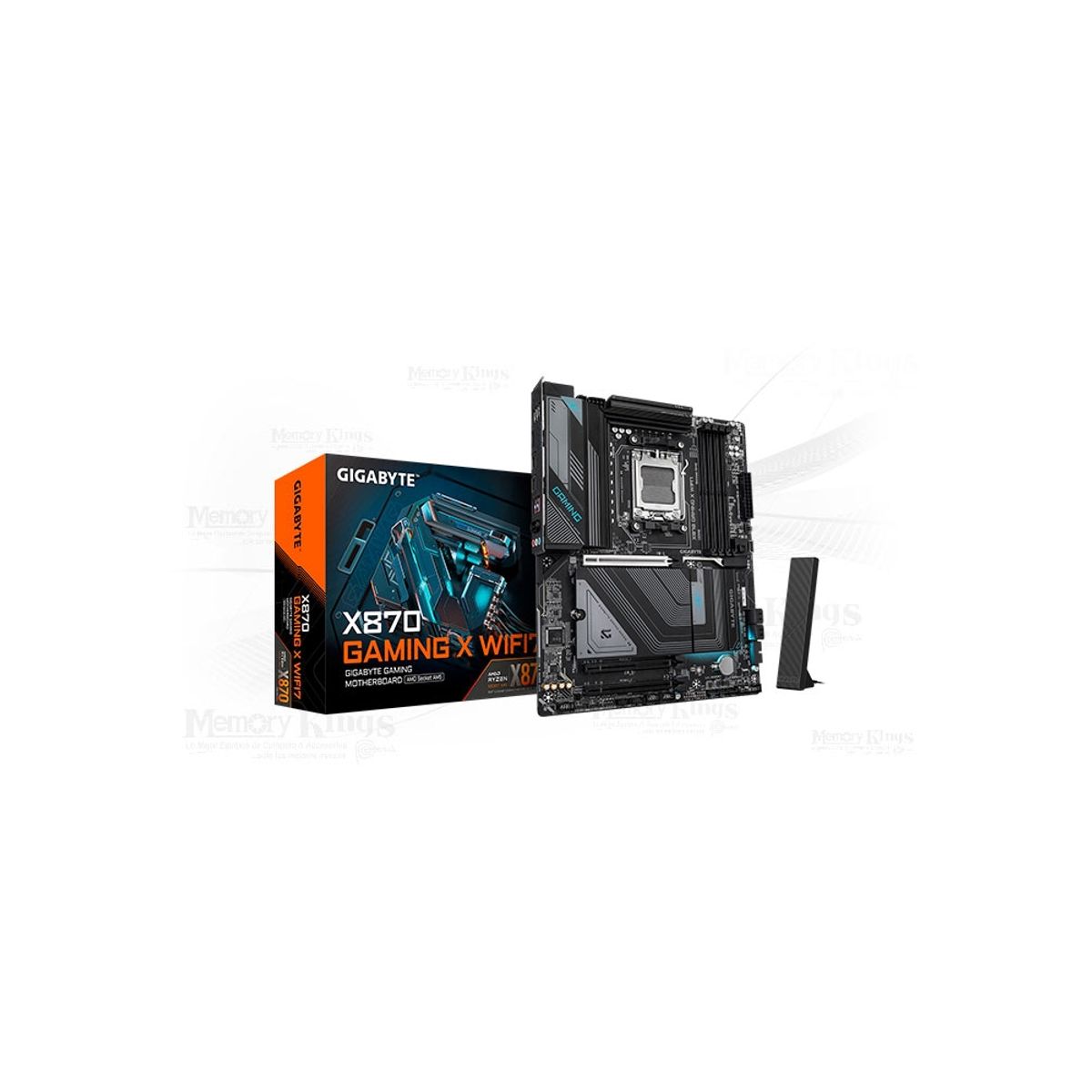 GIGABYTE - Motherboard Gigabyte X870 Gaming X Wifi 7 - Chipset Amd X870, Atx, Socket Am5 Para Gamers