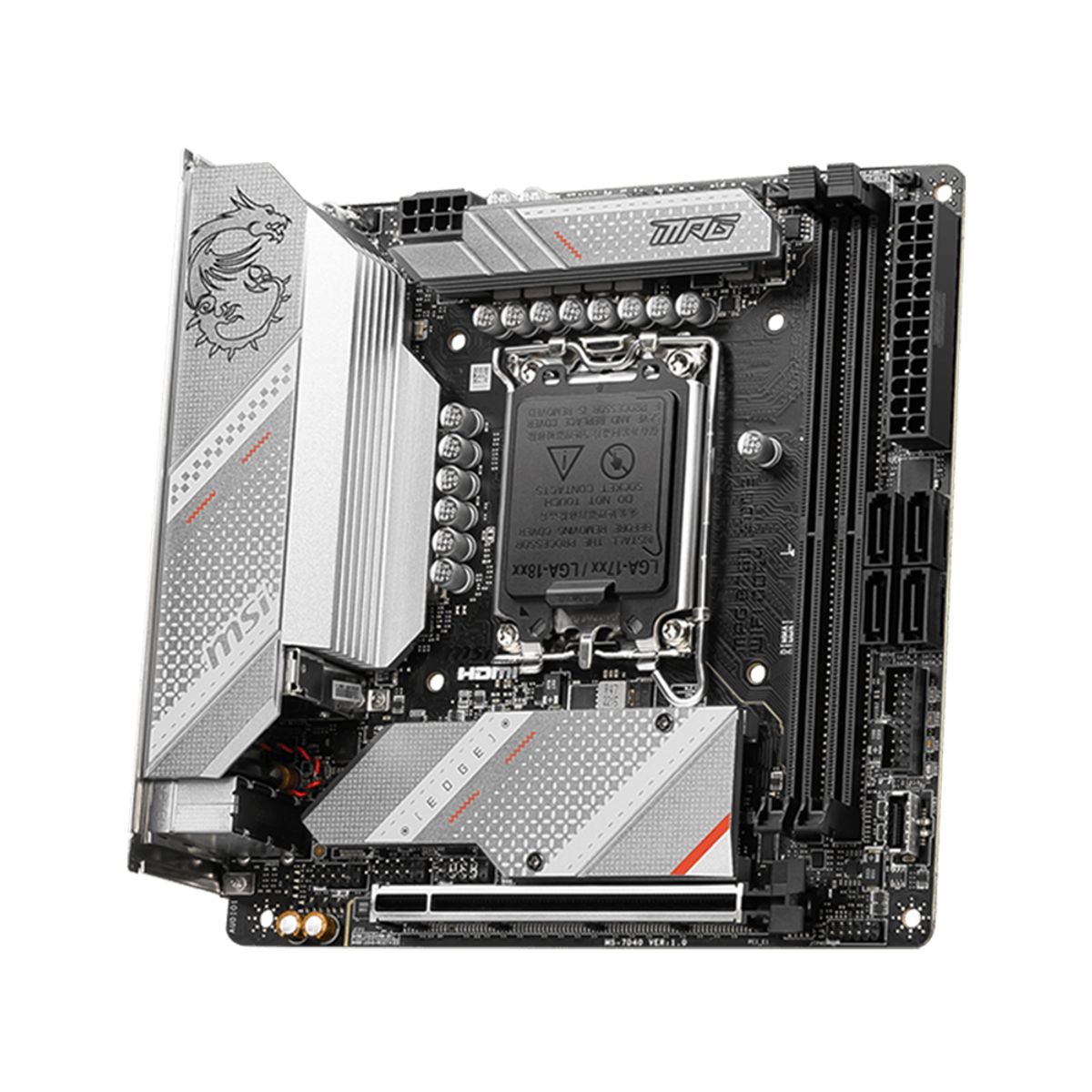 MSI - Placa Base Msi Mpg B760I Edge Wifi, Intel B760, Lga1700, Hdmi, Dp, Mini-Itx Compacta Y Pot
