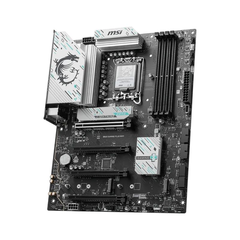 MSI - Motherboard Msi B860 Gaming Plus Wifi Atx Chipset Intel B860 Hdmi Y Dp Optimizada Para