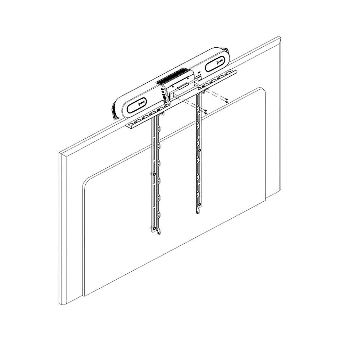 POLY - Montaje Vesa Hp Para Videoconferencia Poly 875M2Aa - Compatible Y Fácil De Instalar