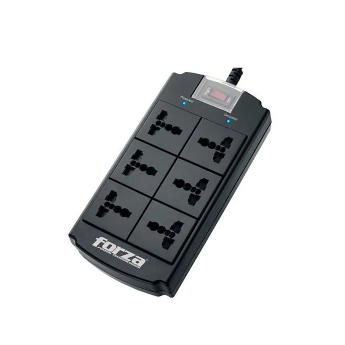 FORZA - Protetor De Sobretensión Forza De 6 Salidas, Conexión Nema, 110/240V, Ideal Para Hogar Y O