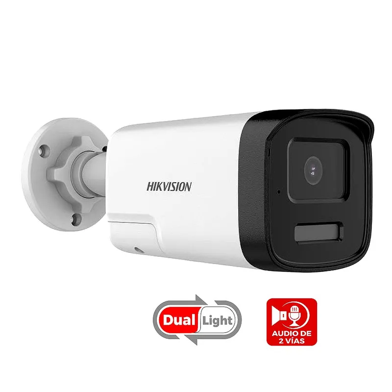 HIKVISION - Cámara De Vigilancia Hikvision 2Mp Con Luz Híbrida Inteligente Para Seguridad Eficiente