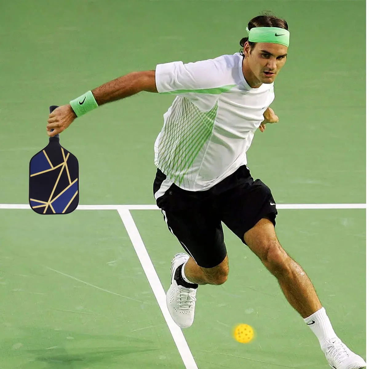 PUREPOWER - Set 2 Raquetas Pickleball Fibra de Vidrio Racket +4 Bolas
