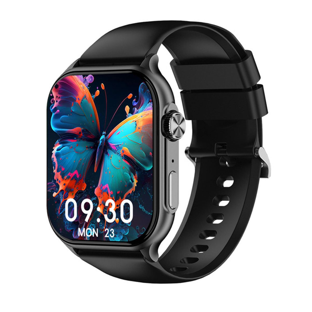 LENOVO - Reloj Inteligente Lenovo F101 Bluetooth Smartwatch 1.96 Amoled -Negro