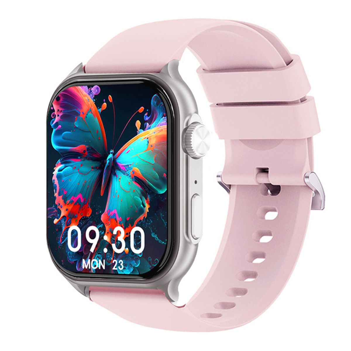 LENOVO - Reloj Inteligente Lenovo F101 Bluetooth Smartwatch 1.96 Amoled -Rosa