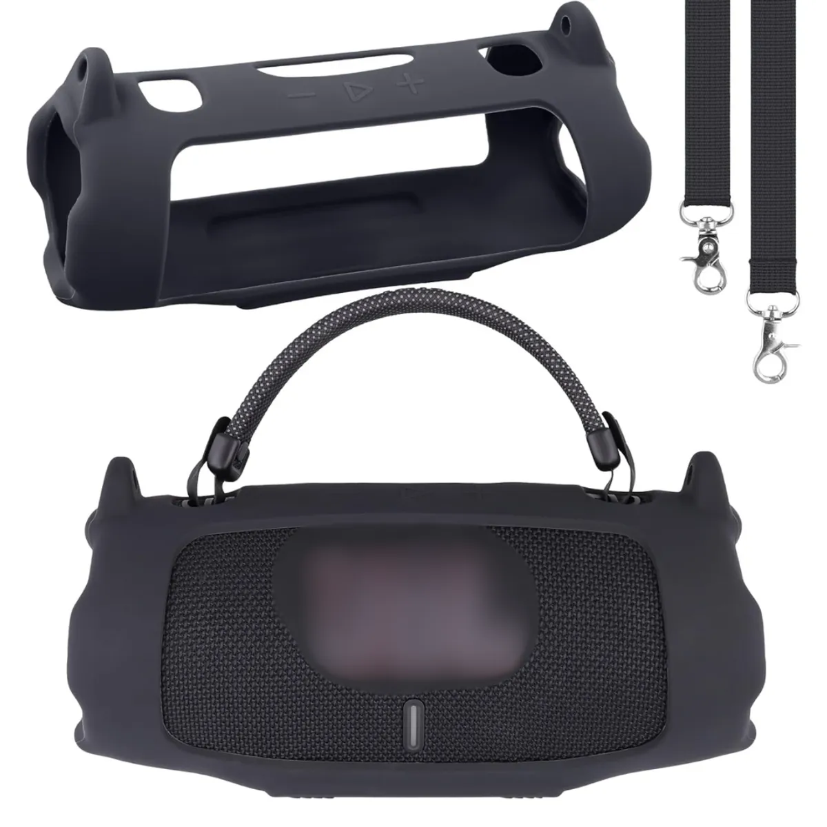 GENERICO - FUNDA PROTECTORA DE SILICONA  PARA JBL CHARGE 6 COLOR NEGRO