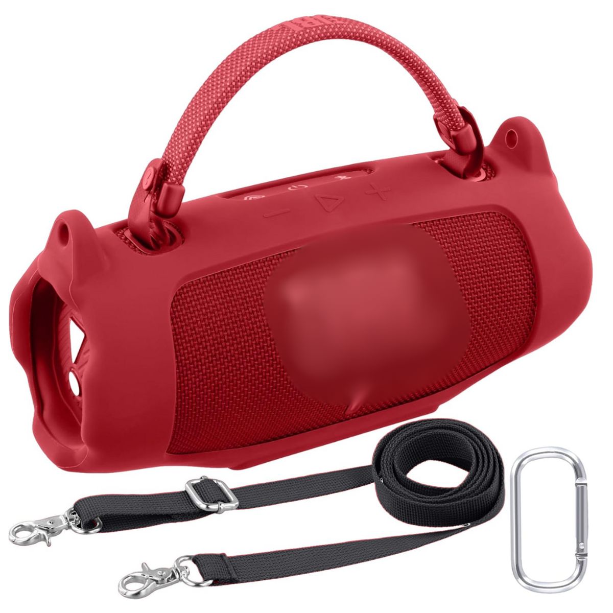 GENERICO - FUNDA PROTECTORA DE SILICONA  PARA JBL CHARGE 6 COLOR ROJO