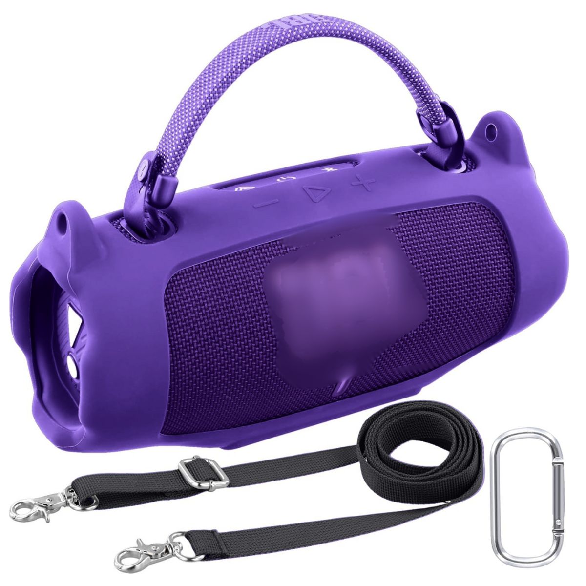 GENERICO - FUNDA PROTECTORA DE SILICONA  PARA JBL CHARGE 6 COLOR MORADO
