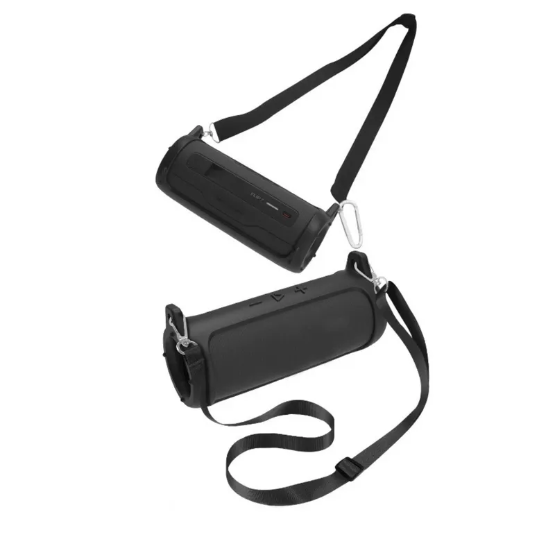 GENERICO - FUNDA CASE PROTECTOR SILICONA PARA JBL FLIP 7 COLOR NEGRO