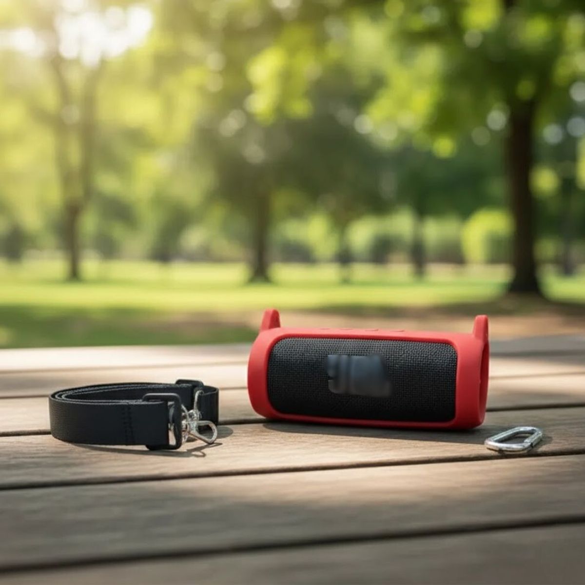 GENERICO - FUNDA CASE PROTECTOR SILICONA PARA JBL FLIP 7 COLOR ROJO