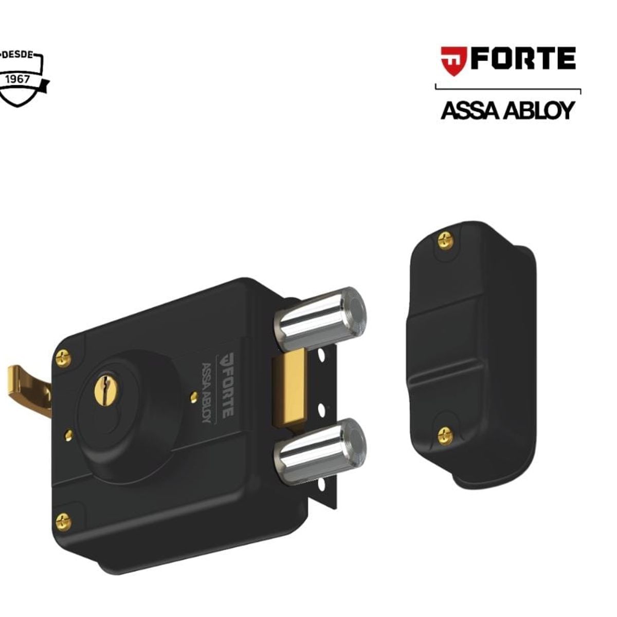 FORTE - Cerradura clásica F240 Forte negra