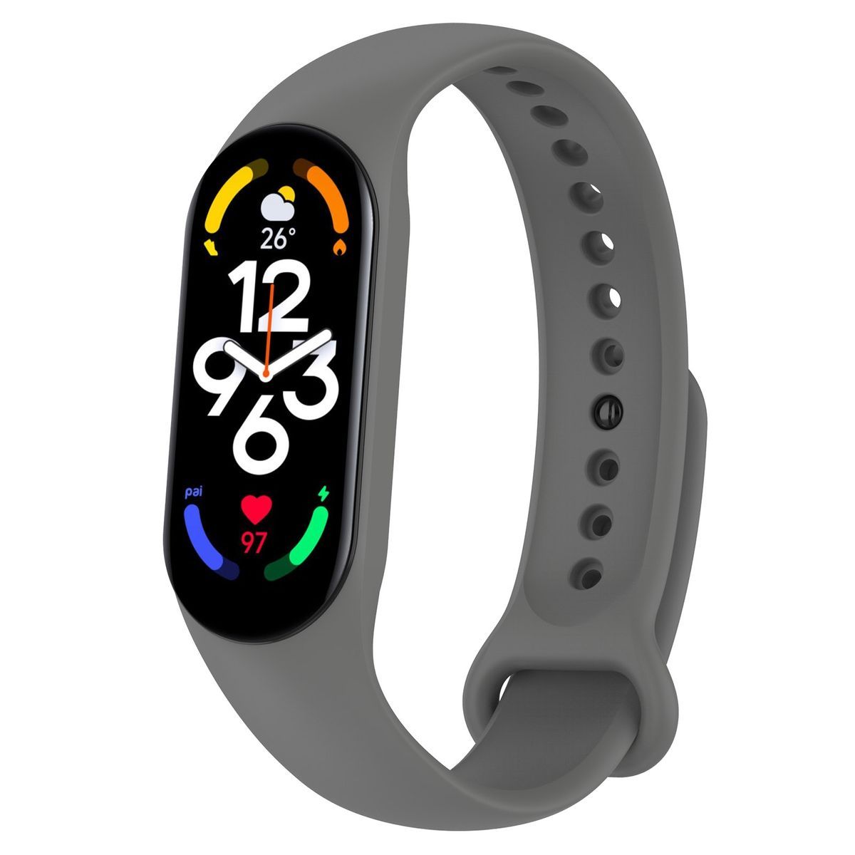 GENERICO - Correa de Silicona Para Xiaomi Mi Band 6 gris