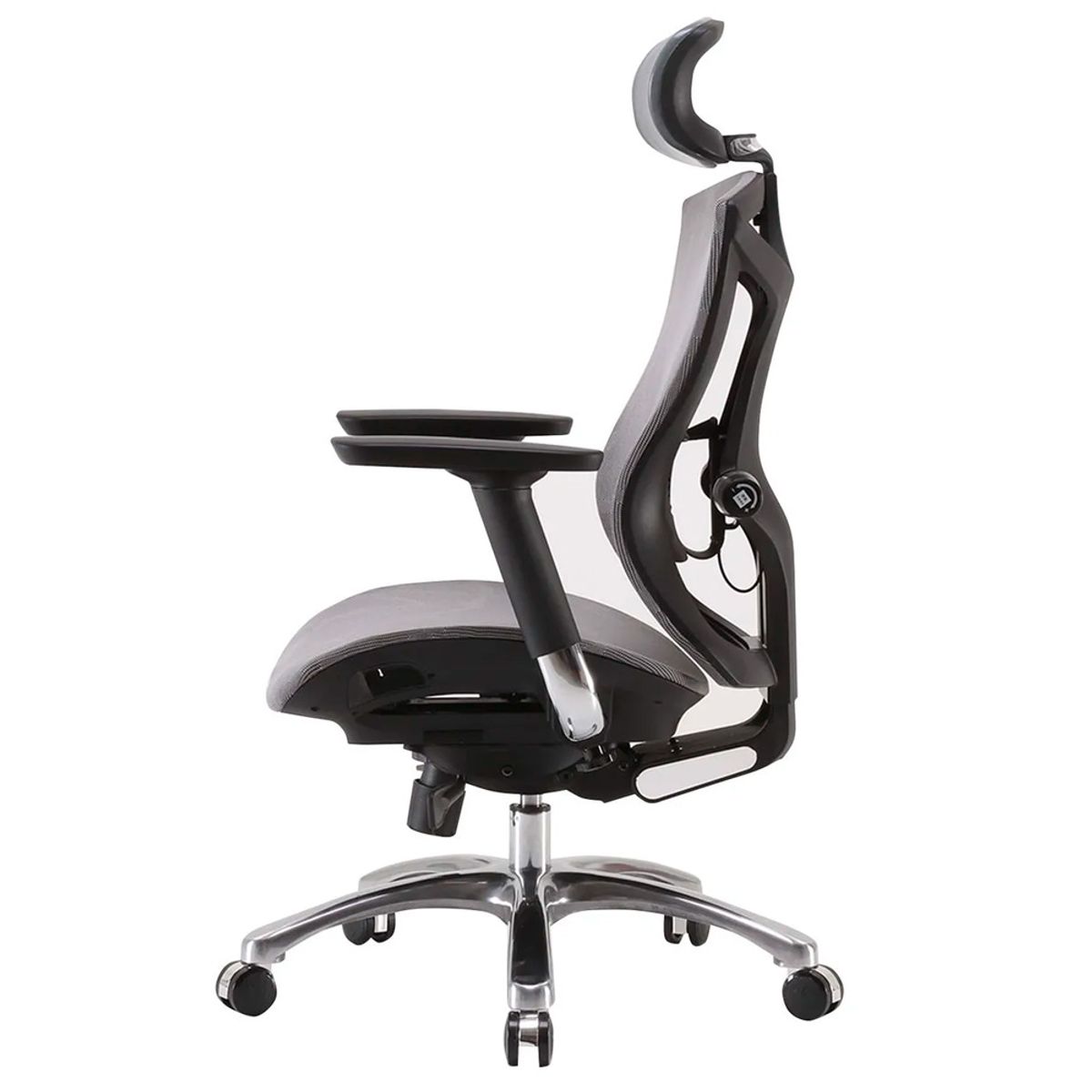 OFIDEAS - Silla Ergonómica Slider Reclinable Brazo 4D Malmo Gris Ofideas