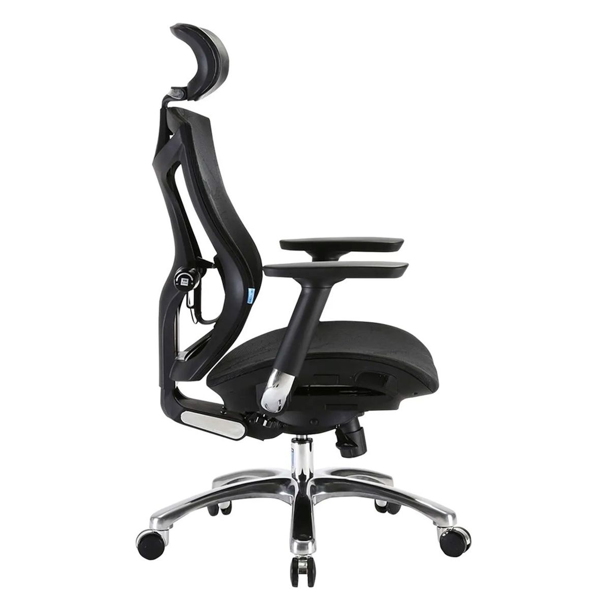 OFIDEAS - Silla Ergonómica Slider Reclinable Brazo 4D Malmo Negro Ofideas