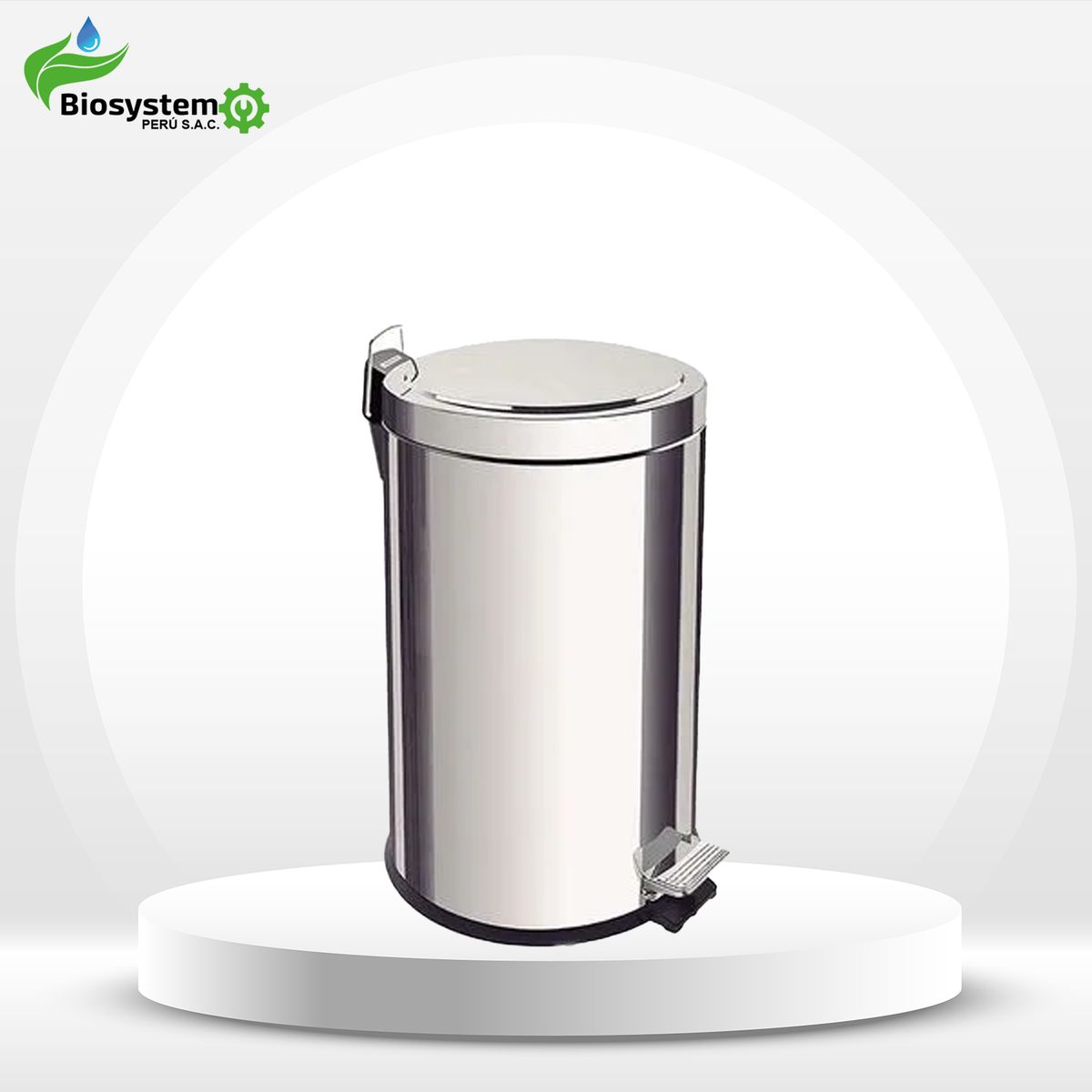 GENERICO - TACHO DE ACERO INOXIDABLE 20L - BIOPESAC