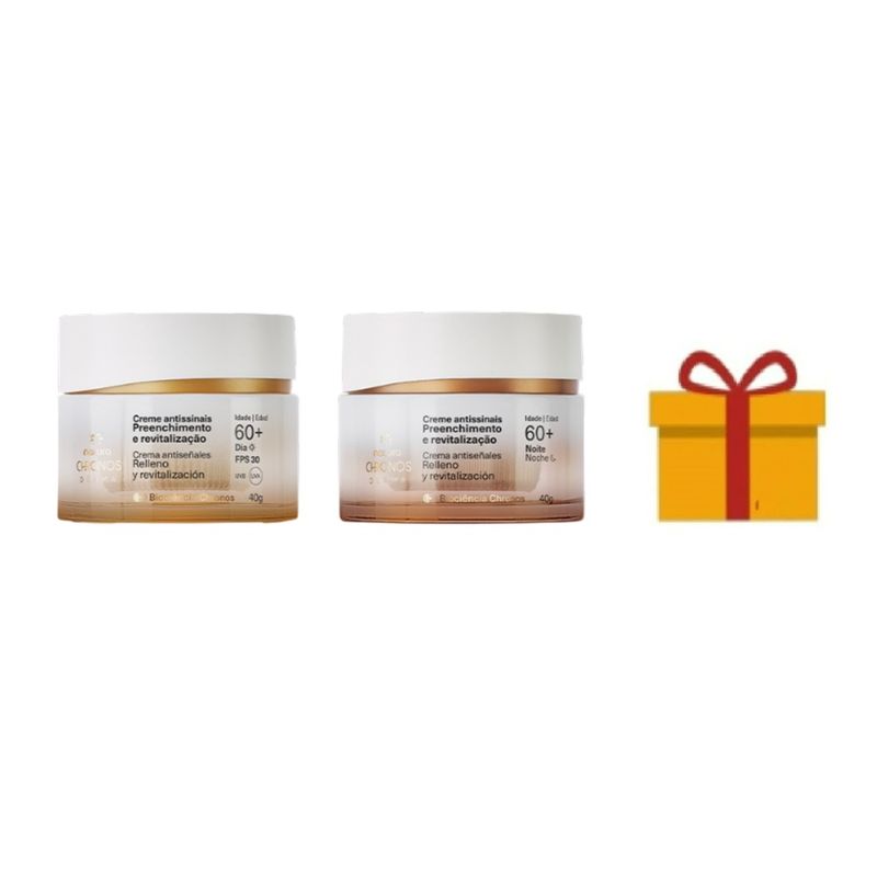 NATURA - CHRONOS gel crema antiseñales +60 dia y noche + regalo