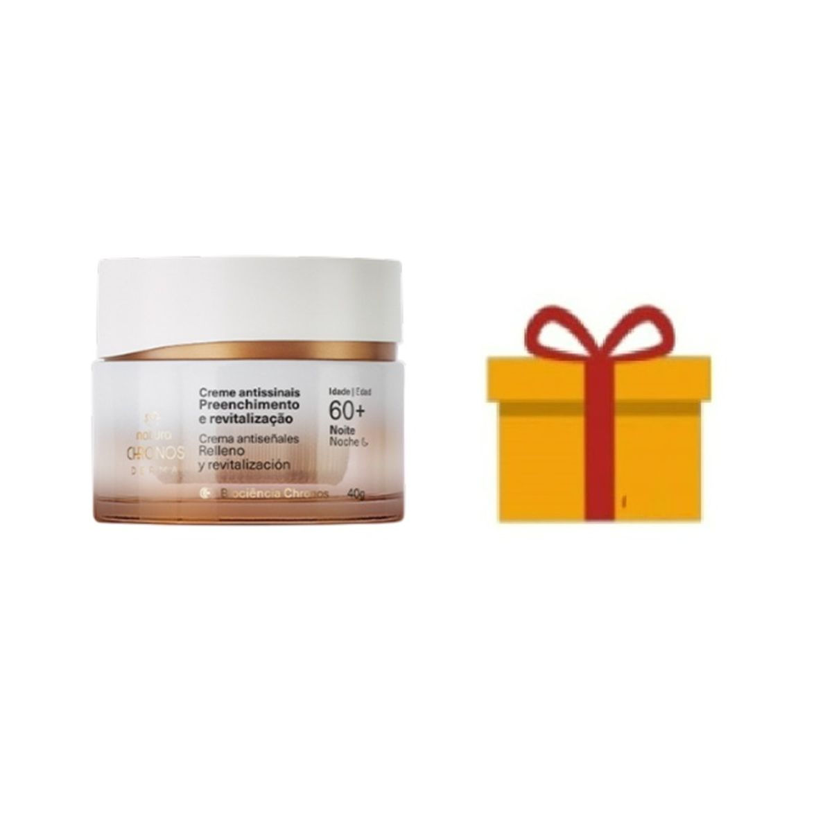 NATURA - CHRONOS gel crema antiseñales +60 noche + regalo