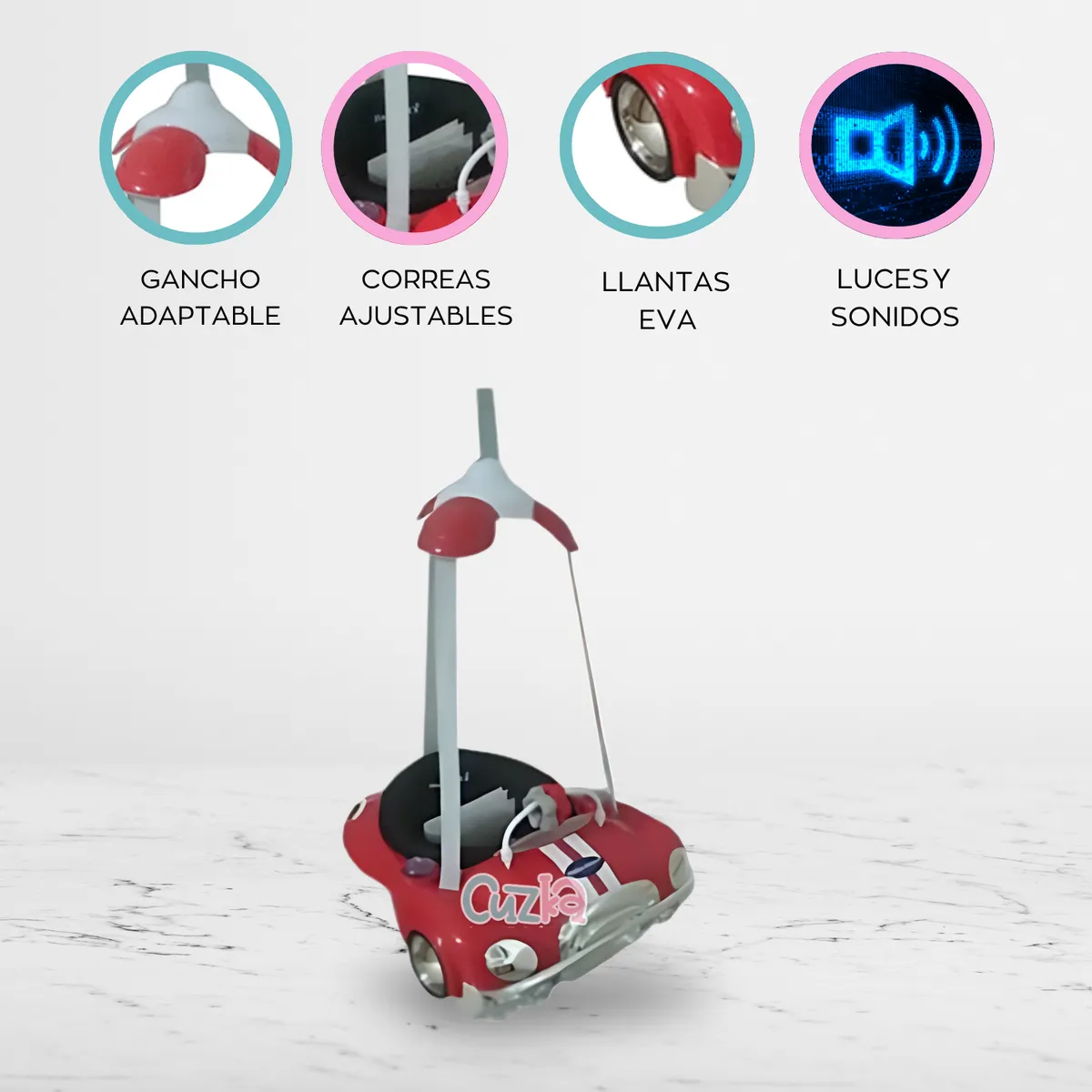 BABY KITS - Saltarín carrito «JOY NEST» Red